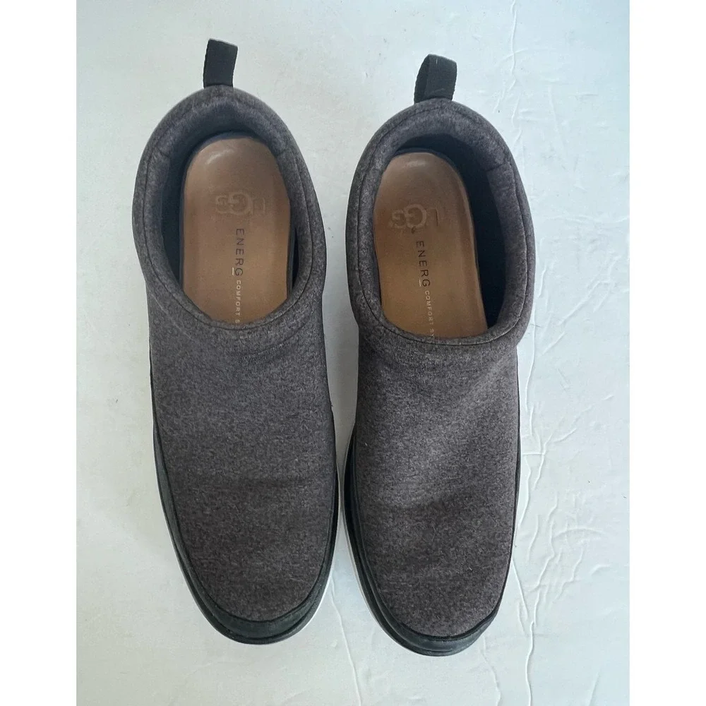 UGG Riviera Women's Slip On Gray Black White Comfort‎ Low Top Sneaker Shoes 7.5